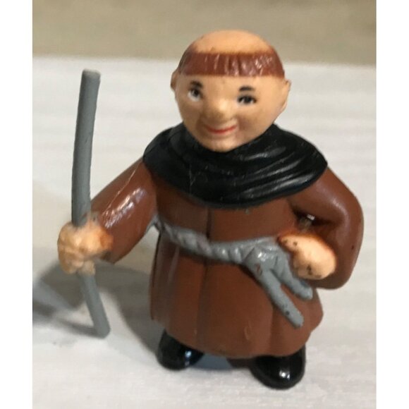 VINTAGE 1991 SOMA ROBIN HOOD PVC FRIAR TUCK 1.75" TALL ACTION FIGURE - Picture 3 of 7